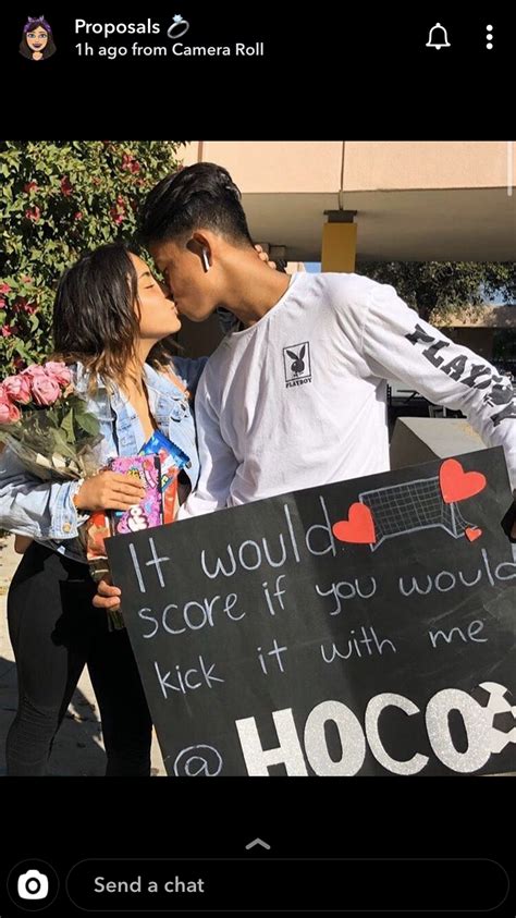 If you plan to go the simple route, like showing up on their doorstep or standing near their locker, include a witty or romantic phrase on your <strong>HOCO poster</strong>. . Soccer hoco posters